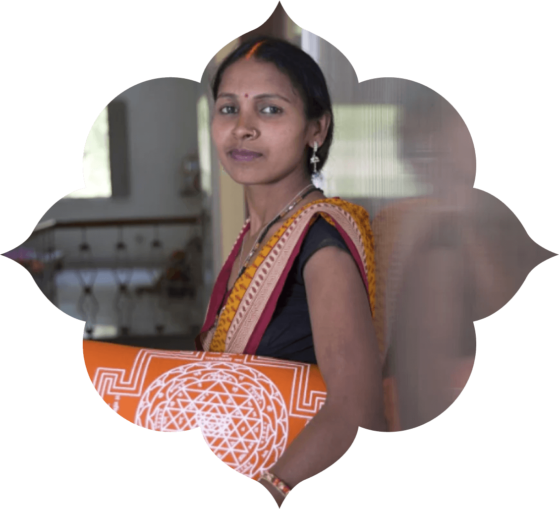 Notre collègue Vinita Devi de la Gratitude Factory à Varanasi.