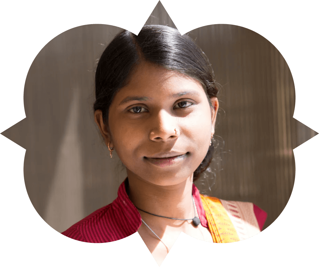 Notre collègue Saroj Rai de la Gratitude Factory à Varanasi.