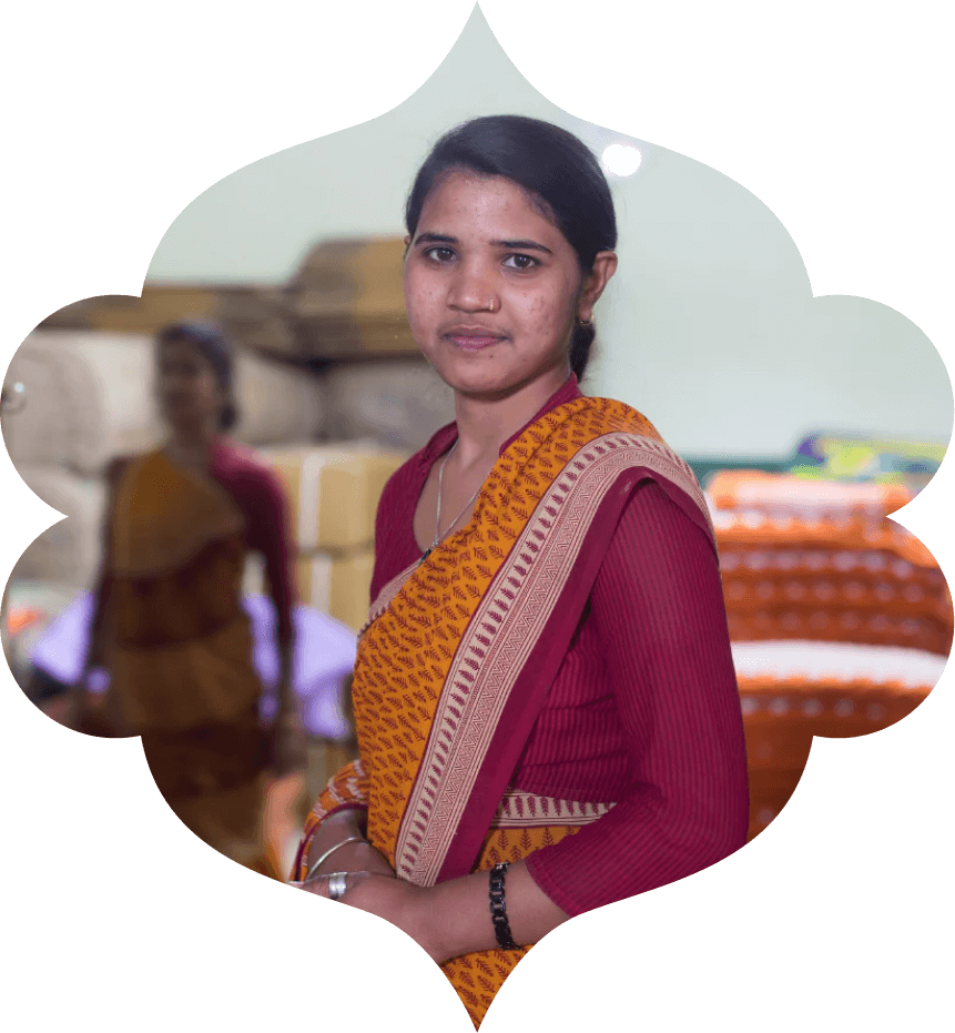 Notre collègue Neetu Yadav de la Gratitude Factory à Varanasi.