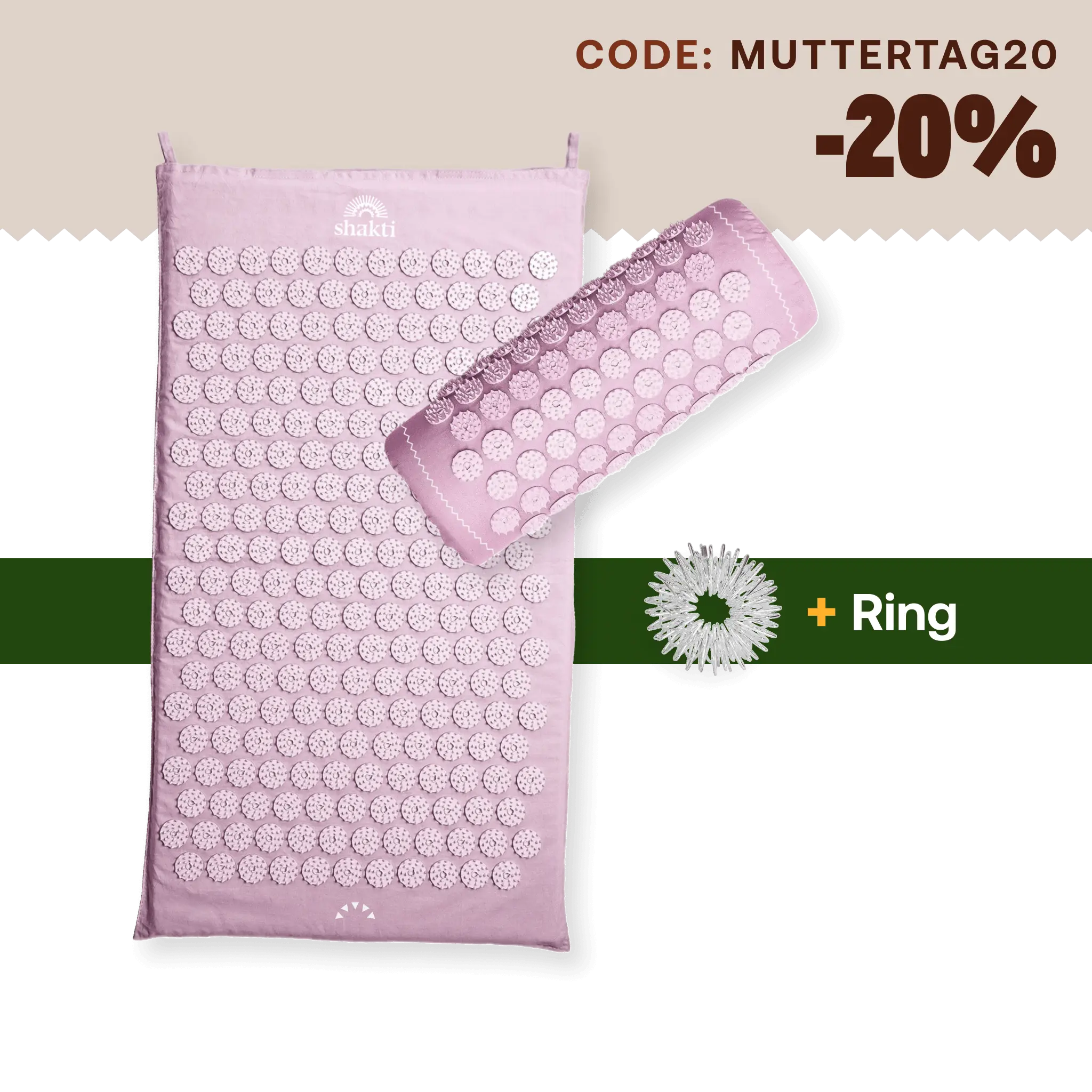ShaktiMat Original Set - acupressure mat, acupressure cushion