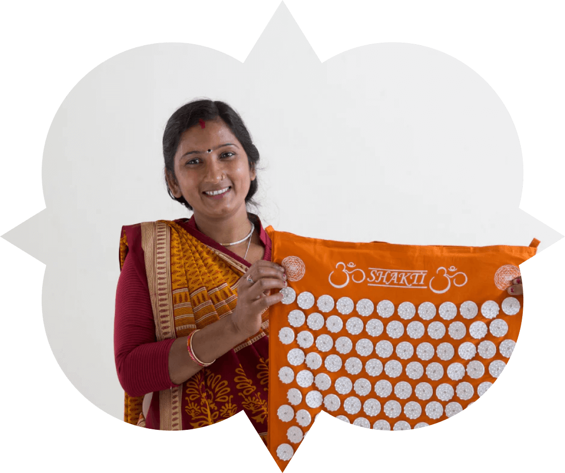 Our colleague Aarti Devi from the Gratitude Factory in Varanasi.