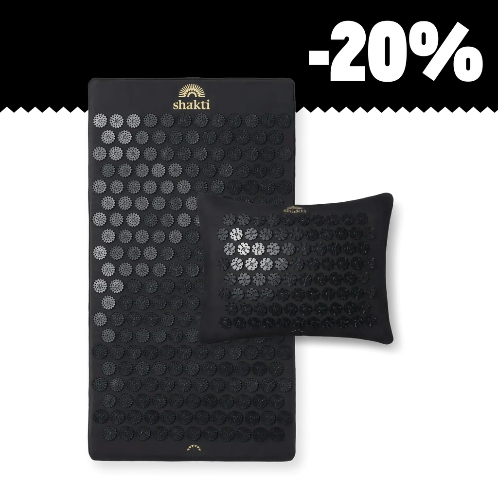 Shakti Mat Premium Onyx Black - Acupressure set for pain relief