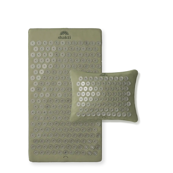 Shakti Mat Premium sage green - Acupressure set for pain relief